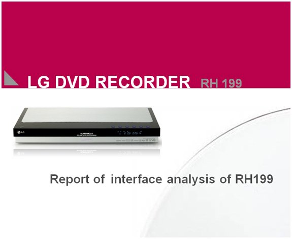 LG DVD player analysis